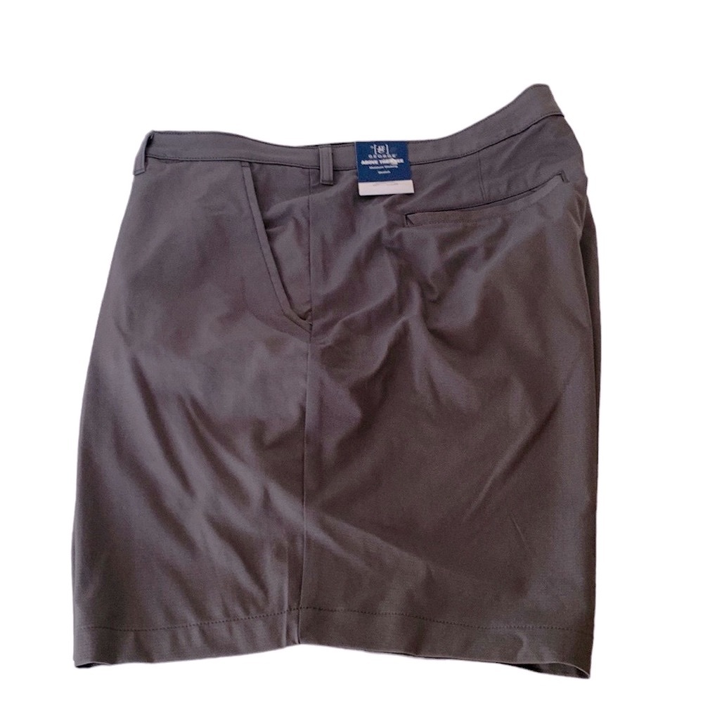 George NWT, Performance Shorts, flat front , gray, 46